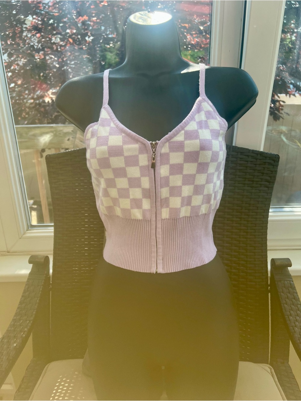 debut Lilac Knit Cropped Top - Picture 5 of 5
